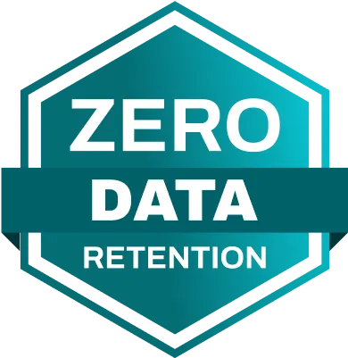 Zero data retention